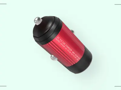    Car charger 3d model Low-poly 3D model