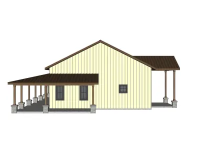 Barndominium House 97 -Archimple LLC 3D model