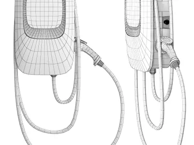 Chargecore Electric Vehicle Charging Station 3D model