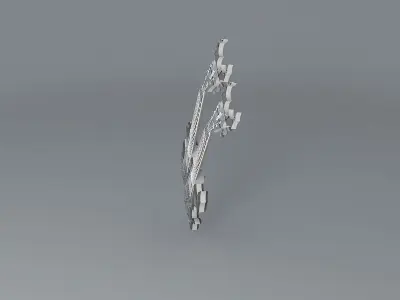 Sands Double Neck Underworld Guitar Free 3D model