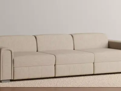 Laurent Recliner Sofa 3D model