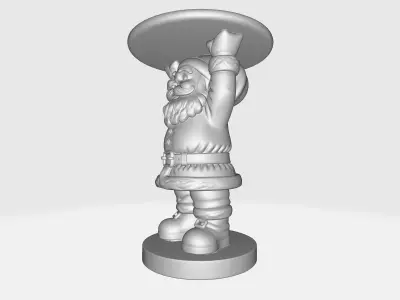 Santa Claus Table Stand Festive Holiday Home Decor Christmas  3D print model