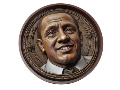 Roberto Carlos Footballer Medallion 3D print model