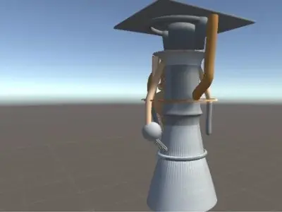 Rocket engine UnityAssetBundle and 3d model Free 3D model