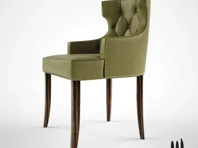 Brabbu Maori dining chair 3D model