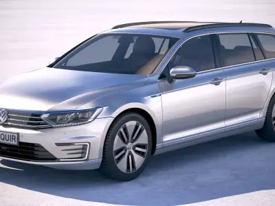 Volkswagen Passat Variant GTE 2018 3D model
