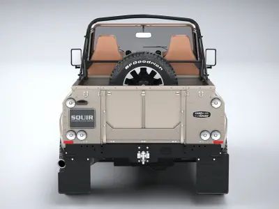 Land Rover Defender Classic V8 Soft Top 2025 3D model
