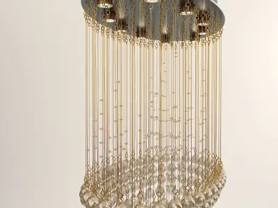 Crystal Chandelier 3D model