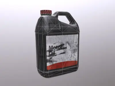 Used canister Free low-poly 3D model