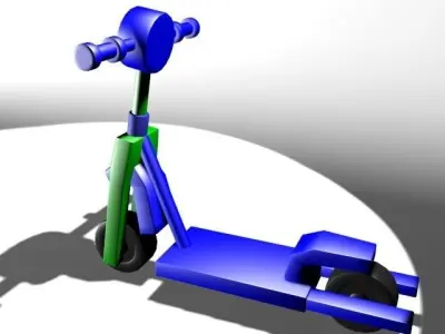 Cartoon Scooter 3D model