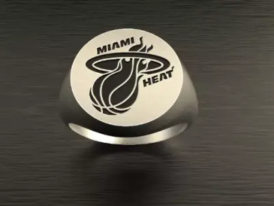 Miami Heat Ring NBA Fans 3D print model