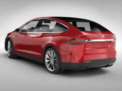 Tesla Model X 2017 3D model