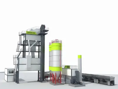 Concrete Batching Plant 3D model