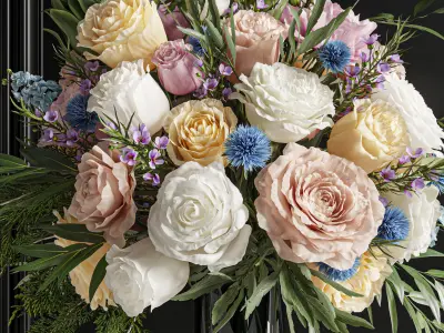 Flower Set 026 Big bouquet 01 3D model