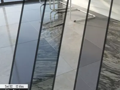 ABC Stone Set 3D model