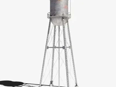 Water Tower 3D model 3