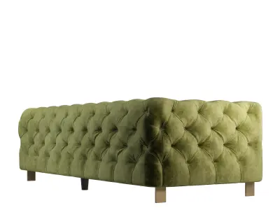 Acanva Luxury Chesterfield Vintage Sofa 3D model