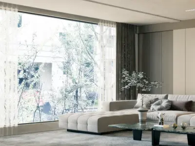 Modern Luxury Room Living 3D model