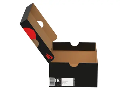 Nike Shoe Box PBR 06 Low-poly 3D model