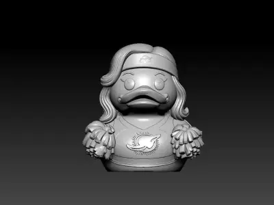 Rubber Duck - Miami Dolphins - NFL - 3D print 3D print model