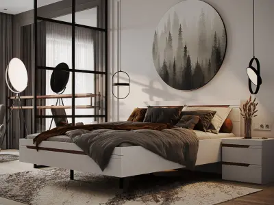 Bedroom 001 3D model