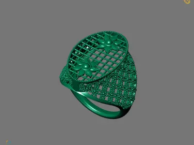Women Plain Ring Ready STL Models Womens Ring 3d models 3D print model 14