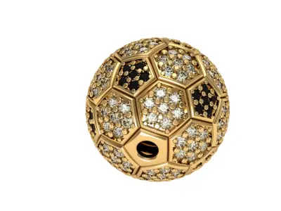 foot ball pendant small 3D print model