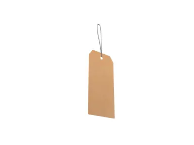 Gift Tags v1 001 Low-poly 3D model