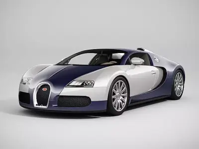 Bugatti Veyron - LowPoly Low-poly 3D model