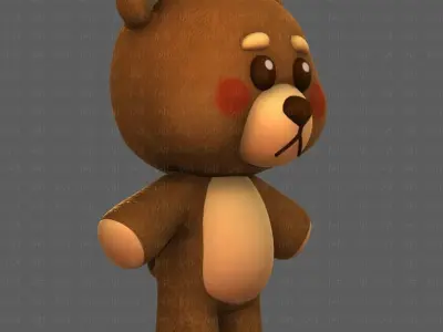 Doll V01 Low-poly 3D model