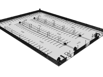 Car park 3D model