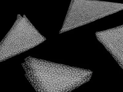 Napkin Cloth collection bar serviette square food kitchen 3D model