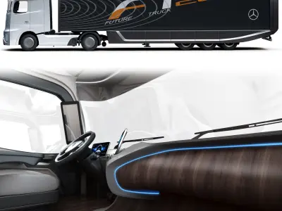 Mercedes benz future truck 2025 3D model
