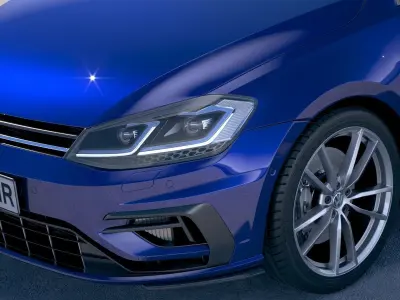 Volkswagen Golf R 2018 3D model