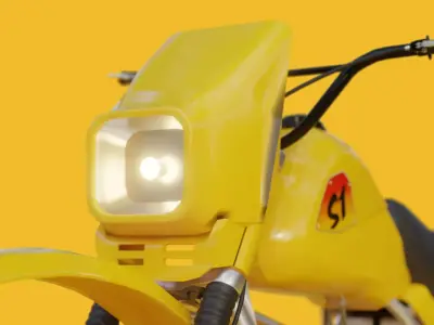 Suzuki S1 - Vintage moped 3D model