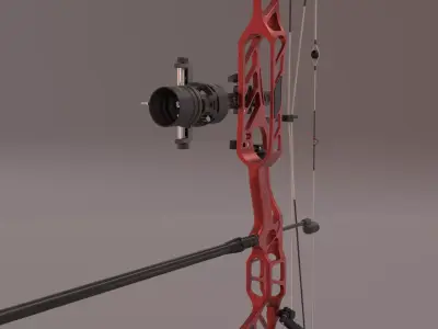 Compound bow 3D model