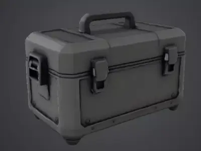 Futuristic Weapon Crate  Game Ready 3D Model  3D model