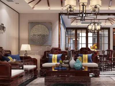 Restaurant Chinese Classical 3D model