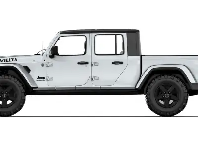 Jeep Gladiator Willys 2024 3D model