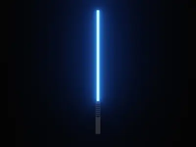 Lightsabers Free low-poly 3D model