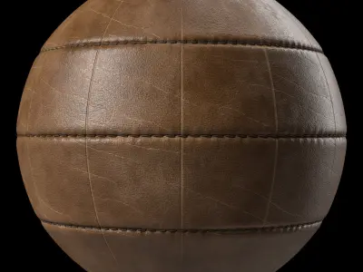 Leather Materials 30- Stitched Leather By Sbsar  Texture