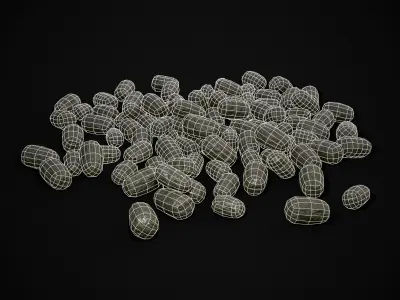 Deer Poop Low-poly 3D model