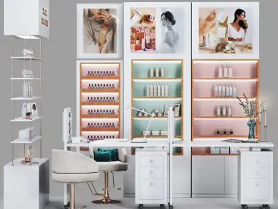 Manicure Set- Nail Bar-Beautysalon 3D model