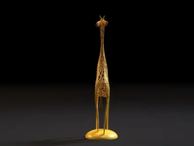 Figurine giraffe 3D print model