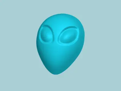 Halloween Molding B01 - Alien - Chocolate Silicone Mold 3D print model