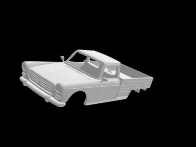 Peugeot 404 Pickup 3D print model