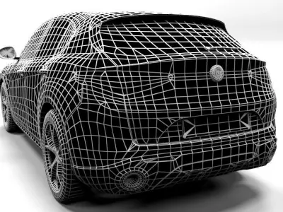 ALFA ROMEO STELVIO Low-poly 3D model