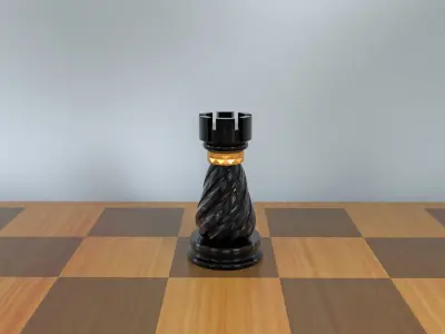 Rook 3D Luxury Chess Pieces 3D Print Model 3D print model 3D print model