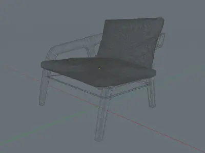 Furniture - Modern Lounge Chair Free 3D model