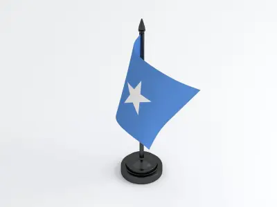 Table Flag Somalia 3D model